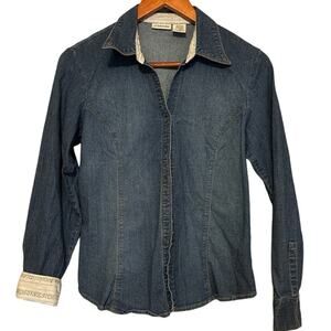 St John’s Bay Denim Shirt Women's Size Medium